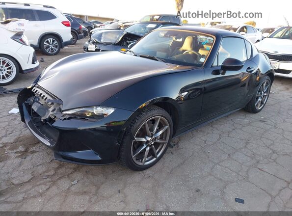 JM1NDAM79P0558317 2023 MAZDA MX-5 MIATA RF Black წინა მარცხენა ხედი სამი მეოთხედიდან