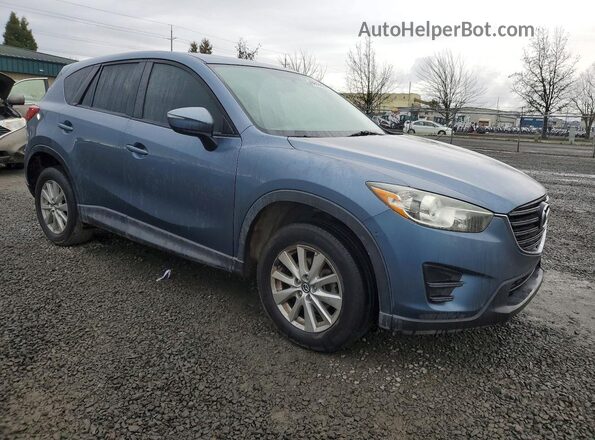 JM3KE2BYXG0676157 2016 MAZDA CX-5 Blue Delantero derecho