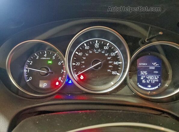 JM3KE4BY0G0801095 2016 MAZDA CX-5 Gray Instrument cluster view