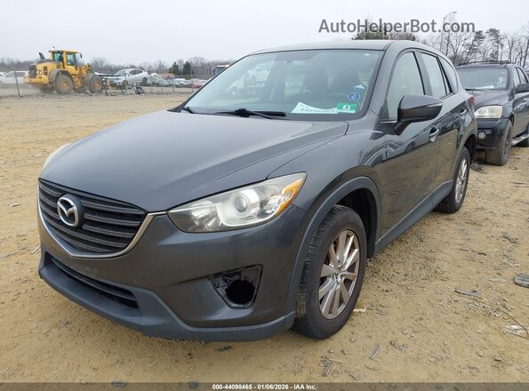 JM3KE4BY7G0651504 2016 MAZDA CX-5 Gray Przód lewy