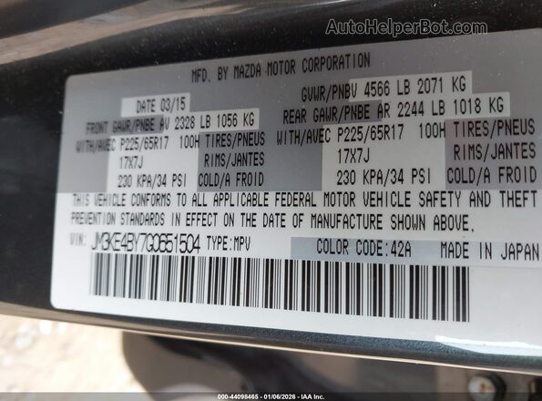 JM3KE4BY7G0651504 2016 MAZDA CX-5 Gray Widok komory silnika