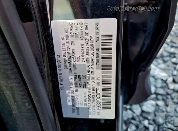 JM3KE4DY0G0705772 2016 MAZDA CX-5 Black Vista de la etiqueta del VIN