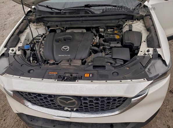 JM3KFBBM2N0637697 2022 MAZDA CX-5 White ძრავის განყოფილების ხედი