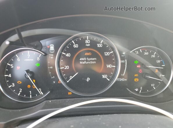 JM3KFBDM1L0739115 2020 MAZDA CX-5 Blue Instrument cluster view