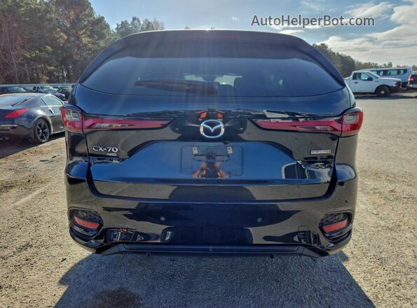JM3KJDHC3S1108273 2025 MAZDA CX-70 Black Widok z tyłu