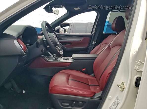 JM3KJDHC5S1108758 2025 MAZDA CX-70 White Widok wnętrza z przodu