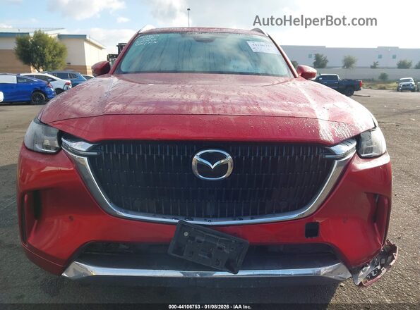 JM3KK1HC3R1132482 2024 MAZDA CX-90 Burgundy Widok wnętrza z tyłu