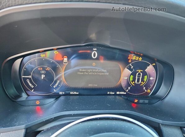 JM3KKCHA4S1200658 2025 MAZDA CX-90 Silver Instrument cluster view