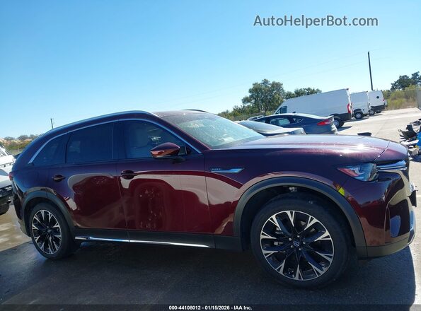 JM3KKEHA2R1100208 2024 MAZDA CX-90 PHEV Maroon Vista interior trasera