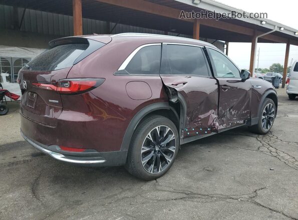 JM3KKEHA2R1167830 2024 MAZDA CX-90 Maroon Trasero derecho