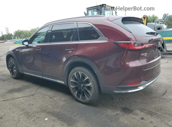 JM3KKEHA2R1167830 2024 MAZDA CX-90 Maroon Trasero izquierdo