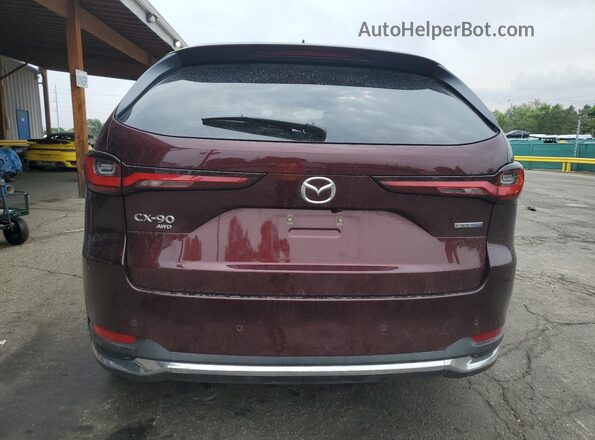 JM3KKEHA2R1167830 2024 MAZDA CX-90 Maroon Vista trasera