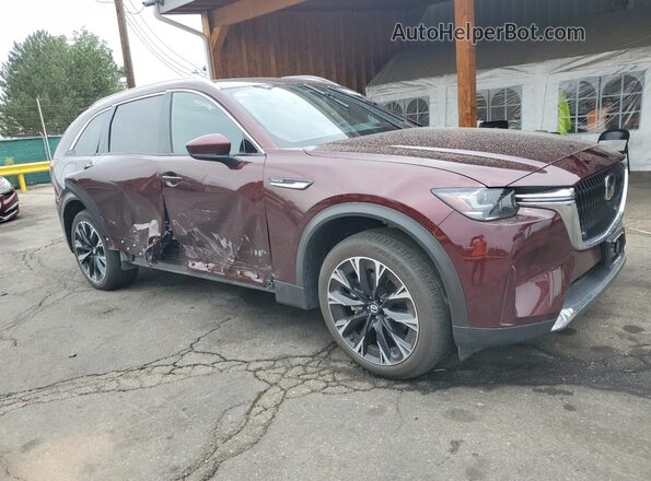 JM3KKEHA2R1167830 2024 MAZDA CX-90 Maroon Delantero derecho