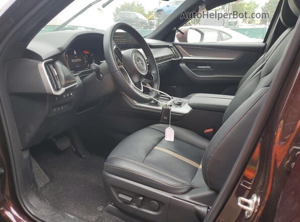 JM3KKEHA2R1167830 2024 MAZDA CX-90 Maroon Vista interior delantera