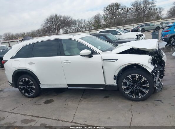 JM3KKEHA6S1234225 2025 MAZDA CX-90 PHEV White Սալոնի 360 աստիճան տեսք
