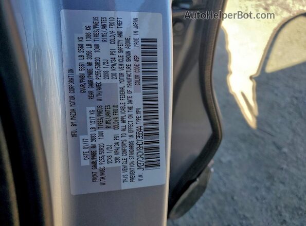 JM3TCADY8H0135644 2017 MAZDA CX-9 Silver Widok naklejki z numerem VIN