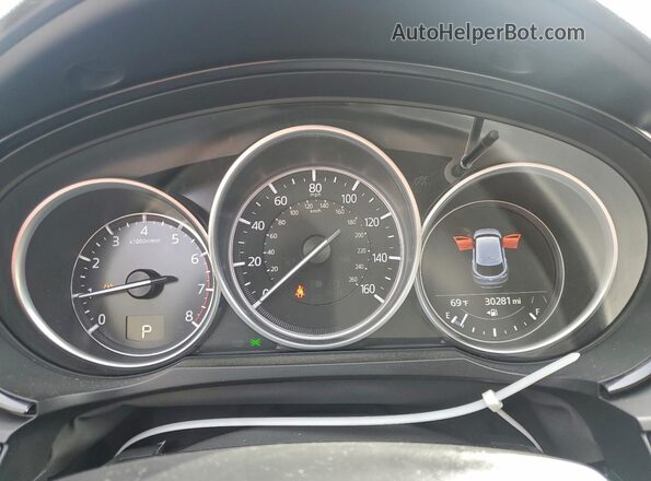 JM3TCBAY8N0626723 2022 MAZDA CX-9 Blue Instrument cluster view