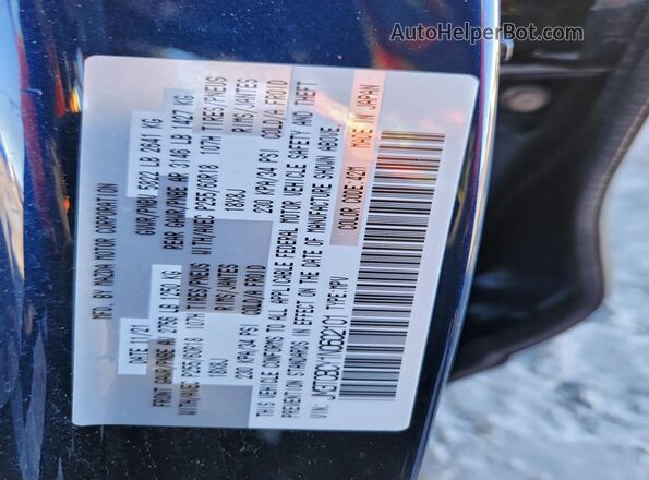 JM3TCBCY1N0602101 2022 MAZDA CX-9 Blue Widok naklejki z numerem VIN
