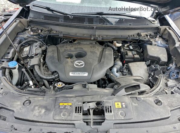JM3TCBCY6J0203825 2018 MAZDA CX-9 Blue ძრავის განყოფილების ხედი