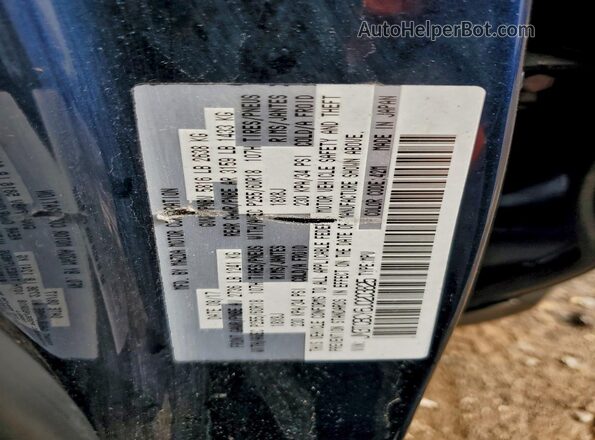 JM3TCBCY6J0203825 2018 MAZDA CX-9 Blue VIN კოდის სტიკერის ხედი