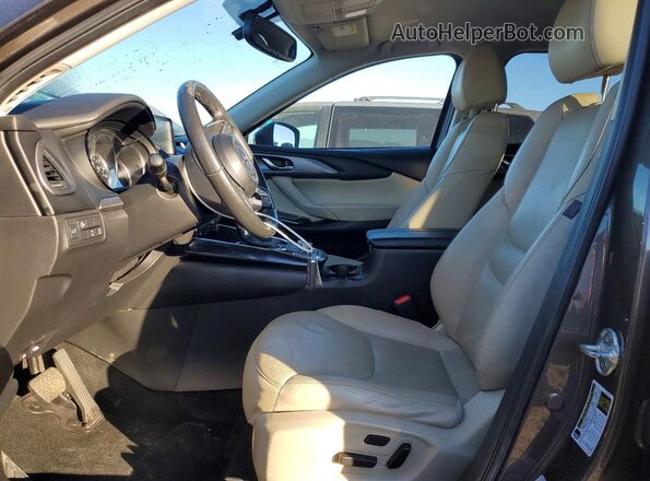 JM3TCBCY8G0102326 2016 MAZDA CX-9 Gray Вид салону спереду