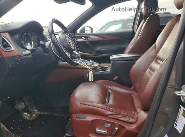 JM3TCBEY9J0221149 2018 MAZDA CX-9 Charcoal Widok wnętrza z przodu