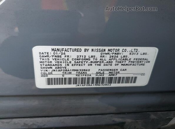 JN1AF0BA1RM432842 2024 NISSAN ARIYA Gray 