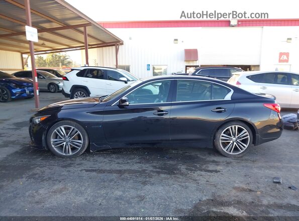JN1AV7AP3GM490238 2016 INFINITI Q50 HYBRID Black Vista interior de 360 grados