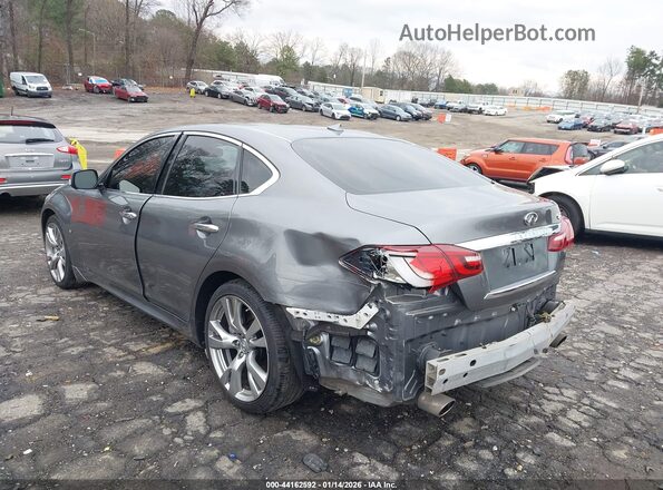 JN1BY1AP4HM740516 2017 INFINITI Q70 Gray წინა ხედი