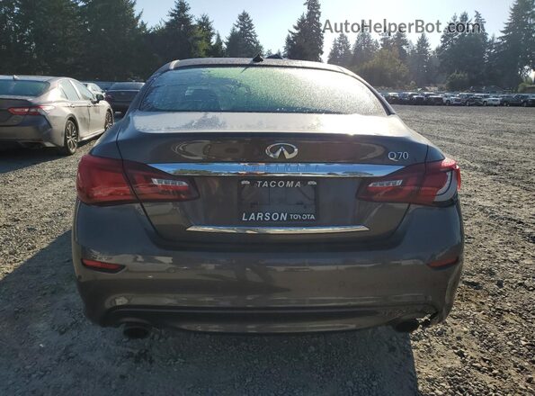 JN1BY1AP8HM740602 2017 INFINITI Q70 Gray უკანა ხედი