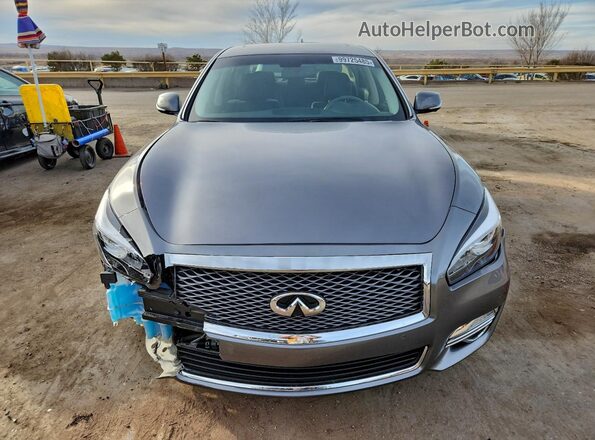 JN1BY1AP8KM505611 2019 INFINITI Q70 Серый Вид спереди