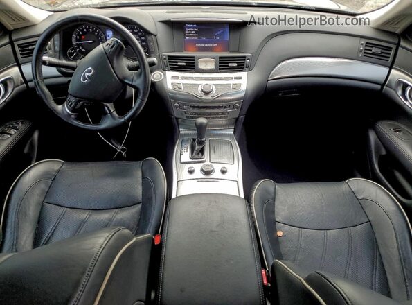 JN1BY1AP9HM741094 2017 INFINITI Q70 Black Առջևի վահանակի տեսք