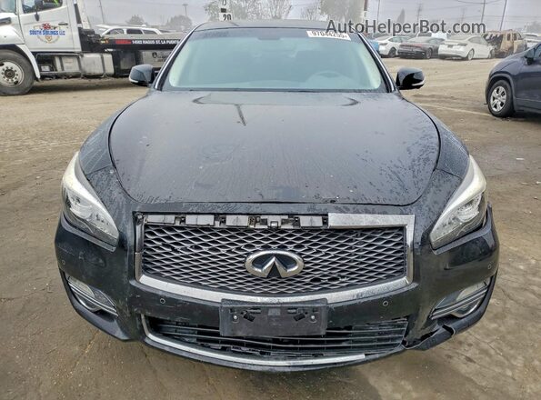 JN1BY1AP9HM741094 2017 INFINITI Q70 Black Դիմացի տեսք