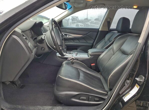 JN1BY1AP9HM741094 2017 INFINITI Q70 Black Սալոնի դիմացի տեսք