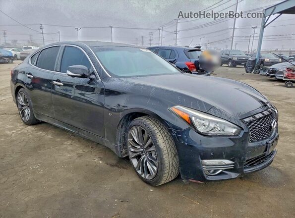 JN1BY1AP9HM741094 2017 INFINITI Q70 Black Առջևի աջ