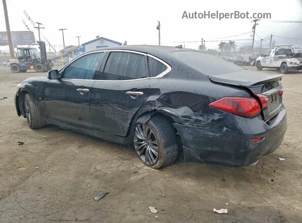 JN1BY1AP9HM741094 2017 INFINITI Q70 Black Հետևի ձախ
