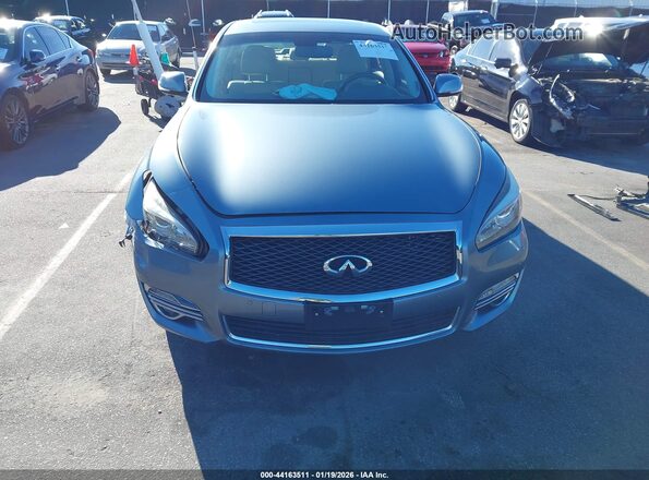 JN1BY1APXJM181110 2018 INFINITI Q70 Blue Widok zestawu wskaźników