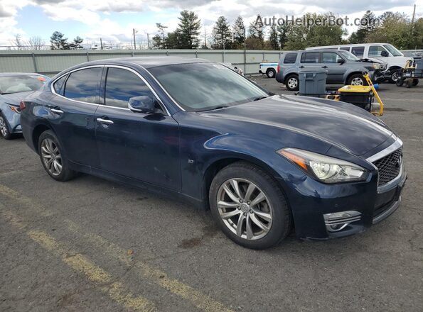 JN1BY1AR4JM220047 2018 INFINITI Q70 Blue Przód prawy