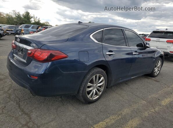 JN1BY1AR4JM220047 2018 INFINITI Q70 Blue Tył prawy