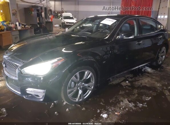 JN1BY1PPXHM170075 2017 INFINITI Q70L Black Przód lewy