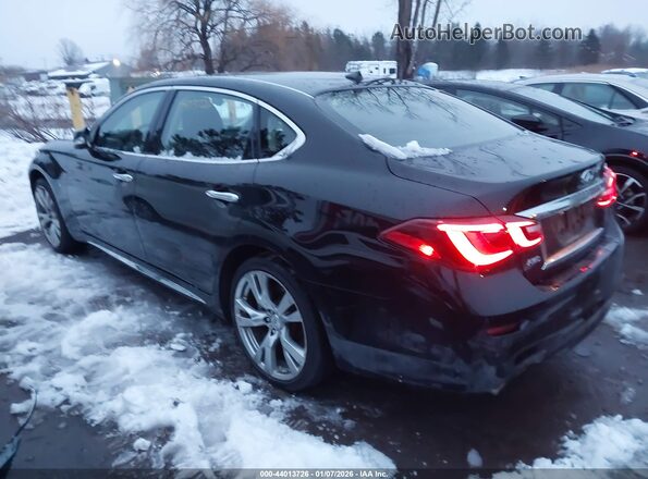 JN1BY1PR1KM725486 2019 INFINITI Q70L Black Задня ліва чверть