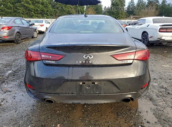 JN1CV7EK9HM110134 2017 INFINITI Q60 Black Rear view