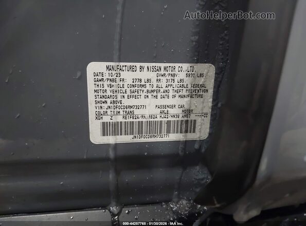 JN1DF0CD6RM732771 2024 NISSAN ARIYA Gray Widok komory silnika