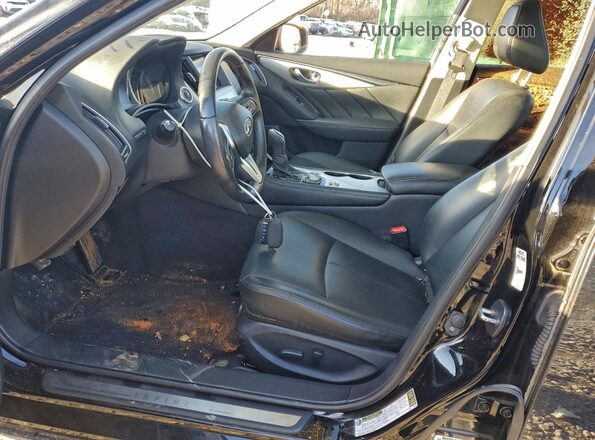 JN1EV7AP2LM205637 2020 INFINITI Q50 Черный Вид салона спереди