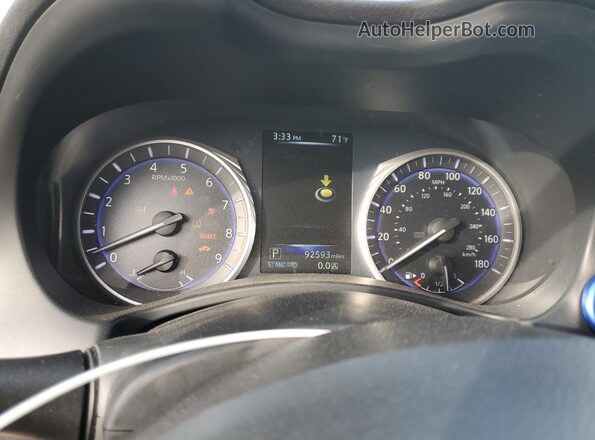 JN1EV7AP3HM730522 2017 INFINITI Q50 White Вид щитка приладів
