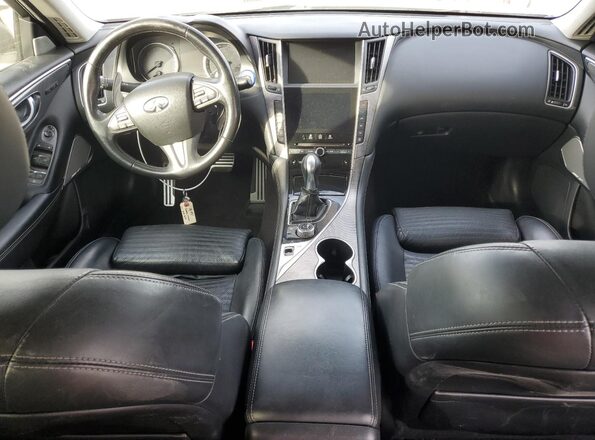 JN1EV7AP3HM730522 2017 INFINITI Q50 White Вид панелі приладів