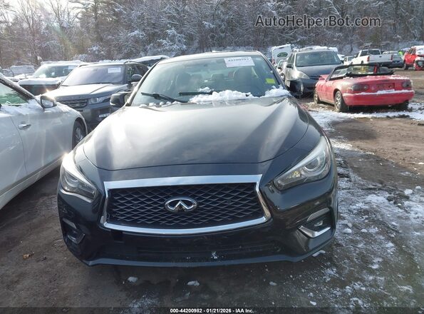 JN1EV7AR3JM430566 2018 INFINITI Q50 Черный Вид задней части салона