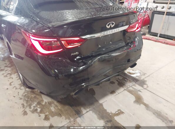 JN1EV7AR4KM555478 2019 INFINITI Q50 Black წინა ხედი