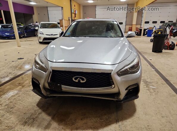 JN1EV7AR8JM445208 2018 INFINITI Q50 Silver Вид спереду