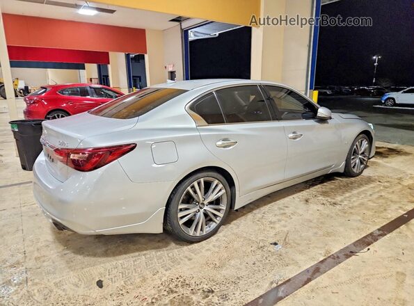 JN1EV7AR8JM445208 2018 INFINITI Q50 Silver Задня права чверть